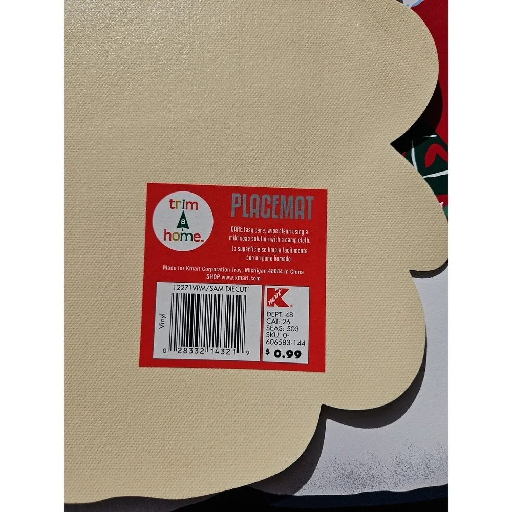 3 BEAUTIFUL Vintage Trim A Home Vinyl SNOWMAN Placements ‎ Brand NEW!